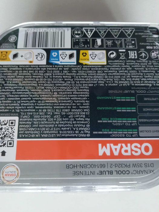 Żarówki OSRAM D1S cool blue intense next gen 6200K nowe