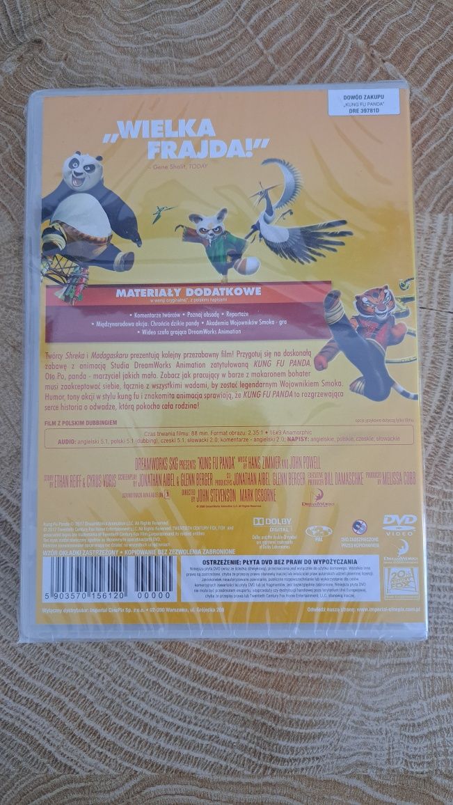 Kung Fu Panda film na DVD