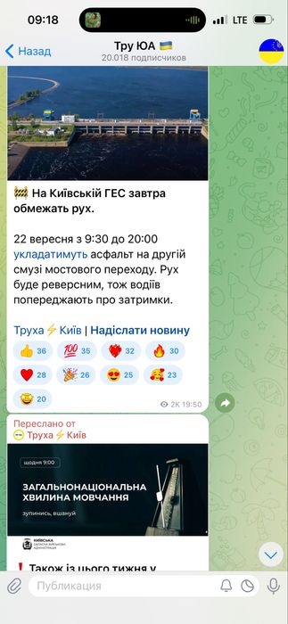 Продаж каналу в Телеграмм на 20к підписників.