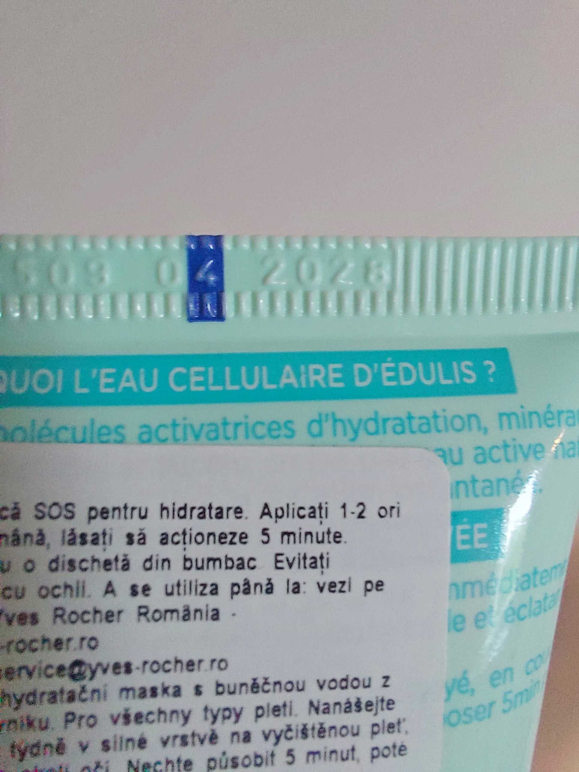 maseczka nawilżająca Yves Rocher, SOS 75 ml Hydra Végétal, nowa