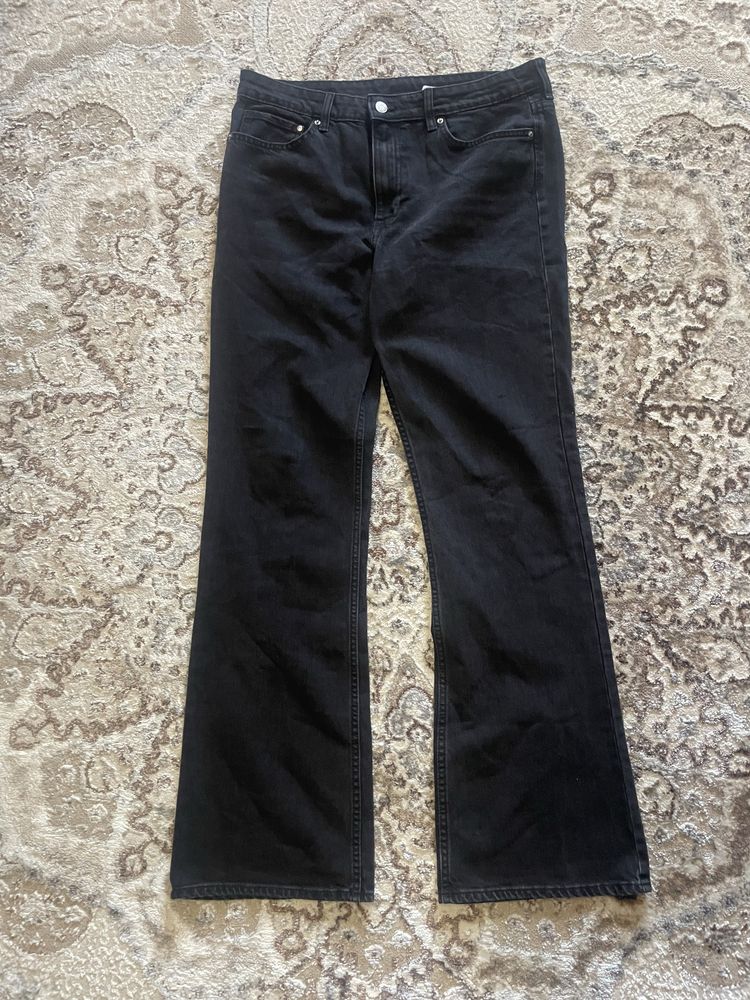 Flared jeans джинсы клеш черные серые drill drip
