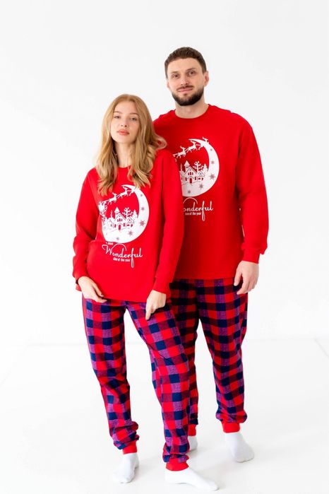 Новорічна  піжама, піжама фемелі лук, піжами Family look