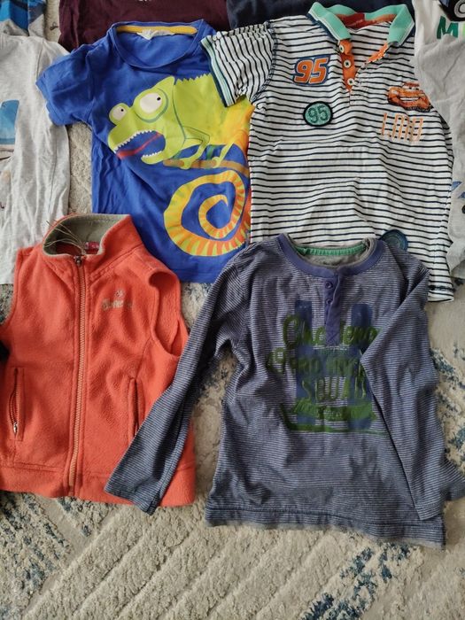 Zestaw 13 szt ubranek dla chłopca rozm 2-3 latka