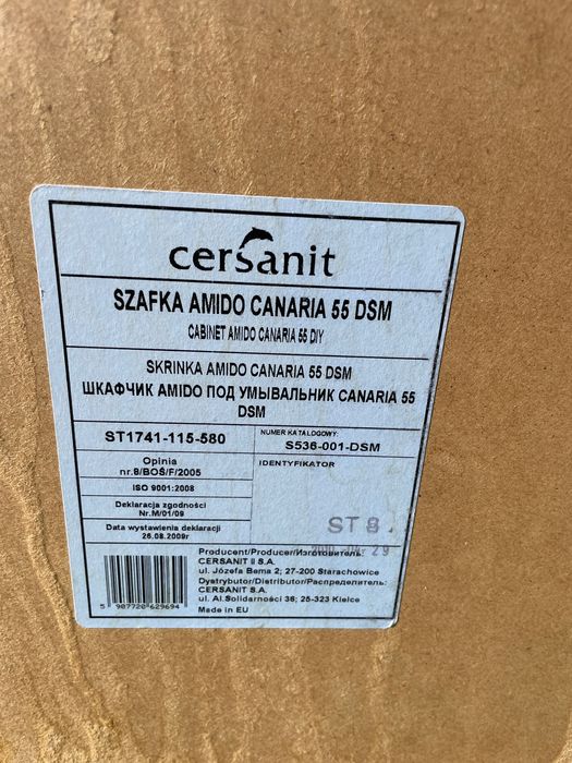 Szafka z umywalką Cersanit do łazienki