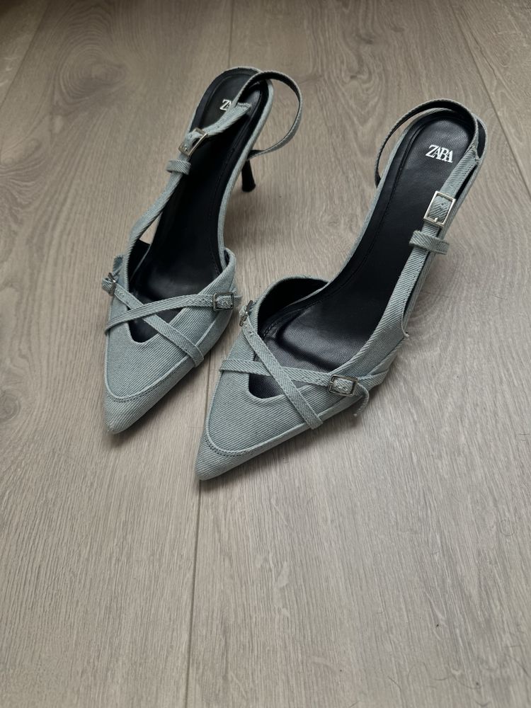 Туфлі zara джинсові