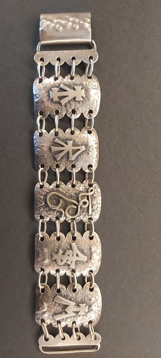 ORNO srebrna bransoleta dl. 21,7 cm szer. 4 cm