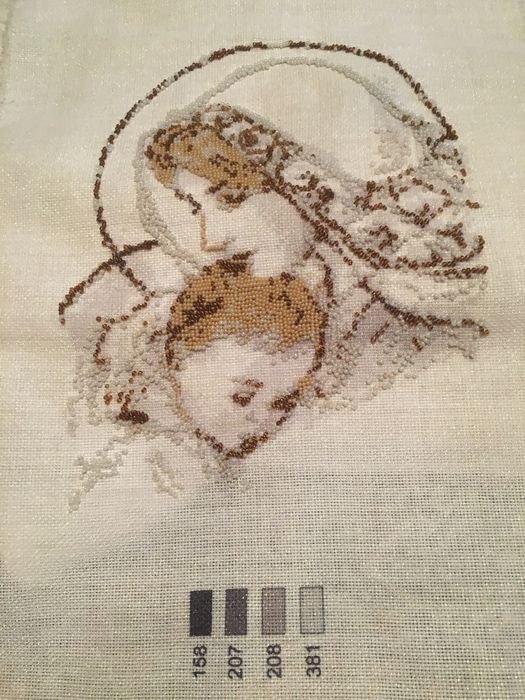 Вишита бісером ікона,образ