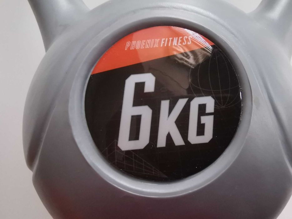 Kettlebell 6 KG PHOENIX FITNESS niemal nowy M A X estetyczny