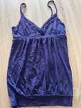 Top roxo Bershka