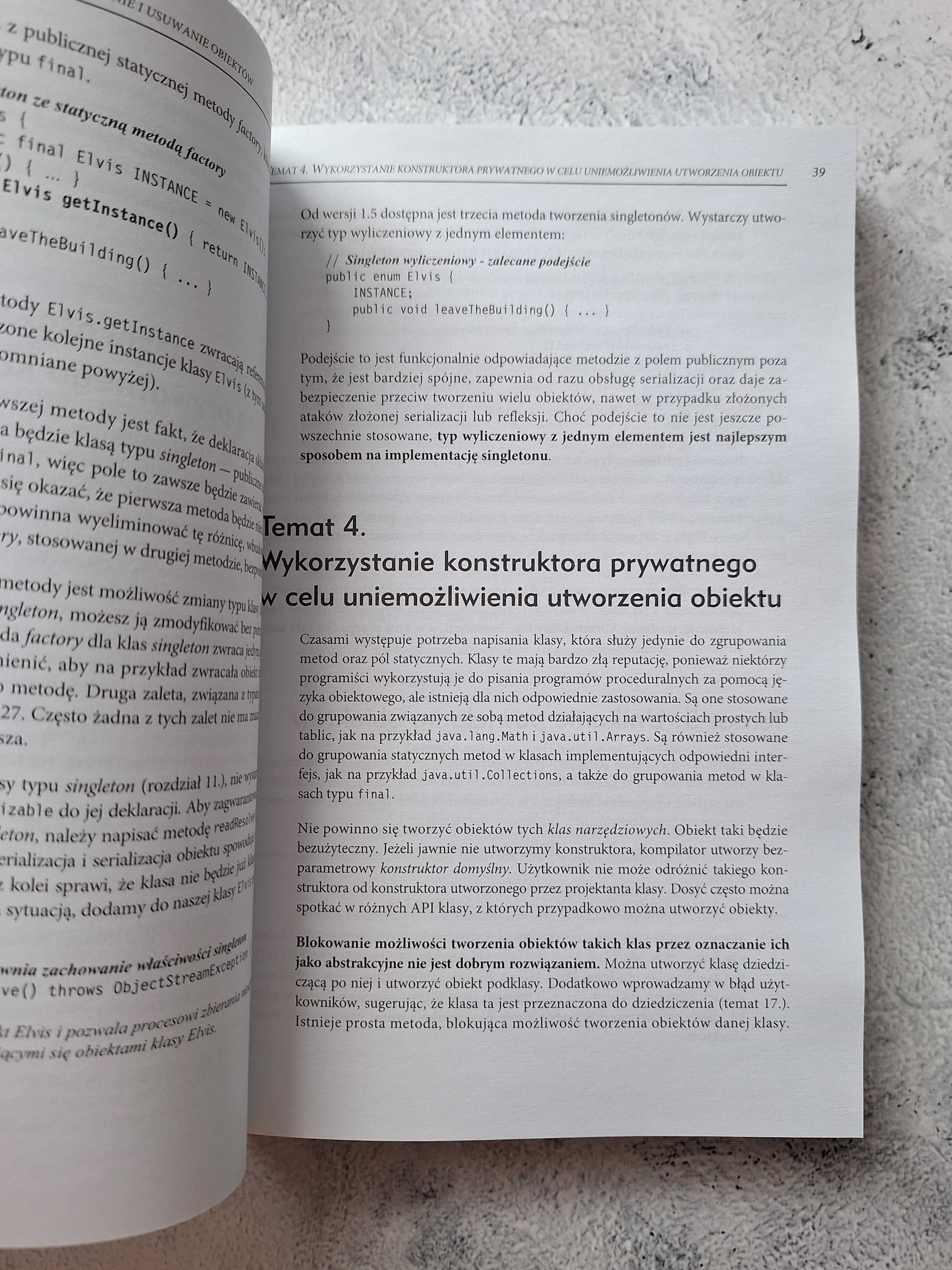 Java Efektywne programowanie Joshua Bloch