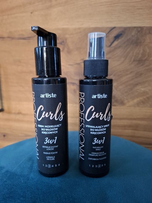 Zestaw do pielęgnacji loków / spray i krem / loki