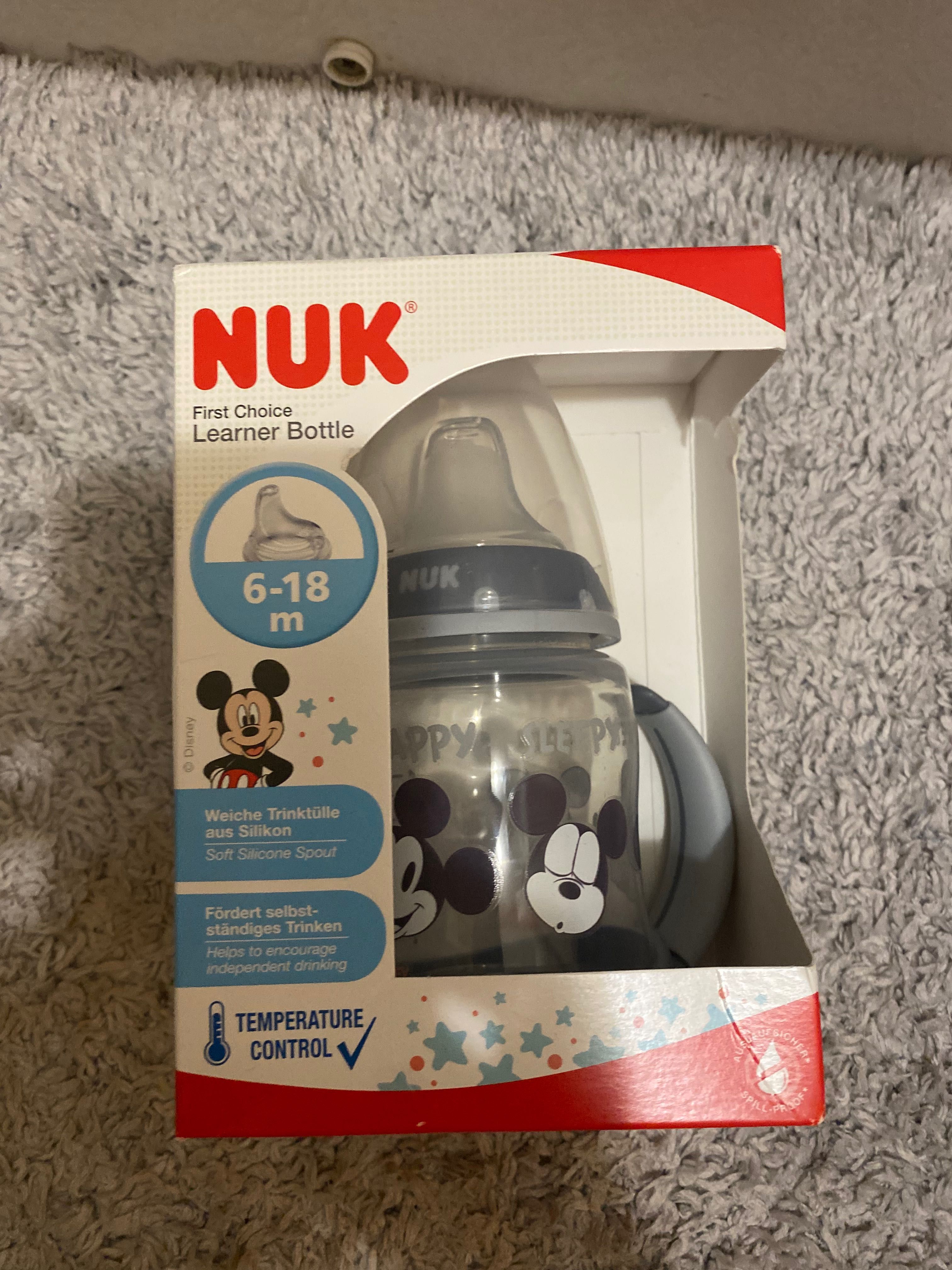 Новый поильник Nuk 6-18 Минни маус Винни пух Микки пеппа стакан Пеппа