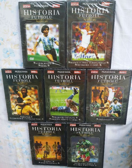 Historia Futbolu Kolekcja 7 płyt na DVD Folia Nowe