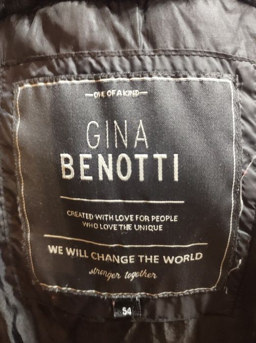 Gina Benotti długi płaszcz pikowany z kapturem