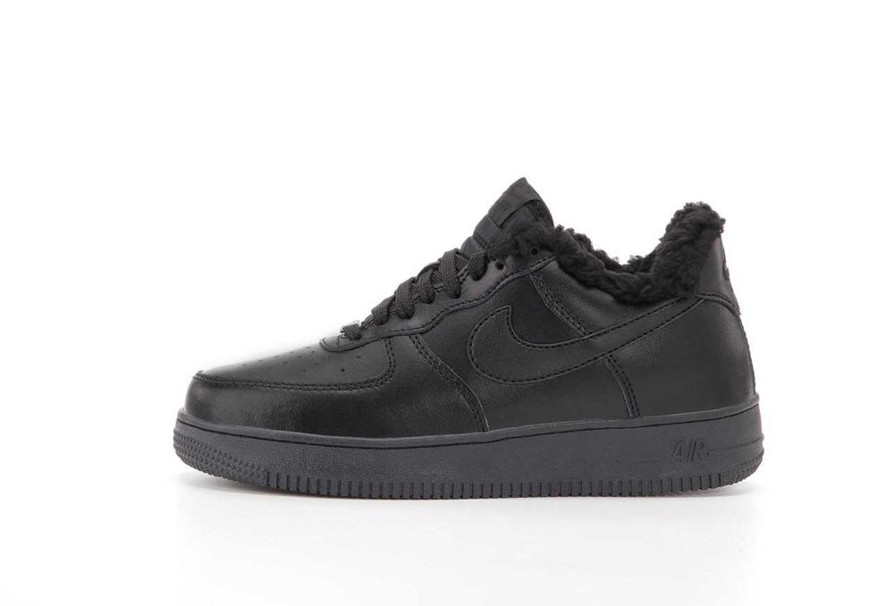 Унисекс зимние кожаные кроссовки Nike Air Force 1 '07 Low зимові найк