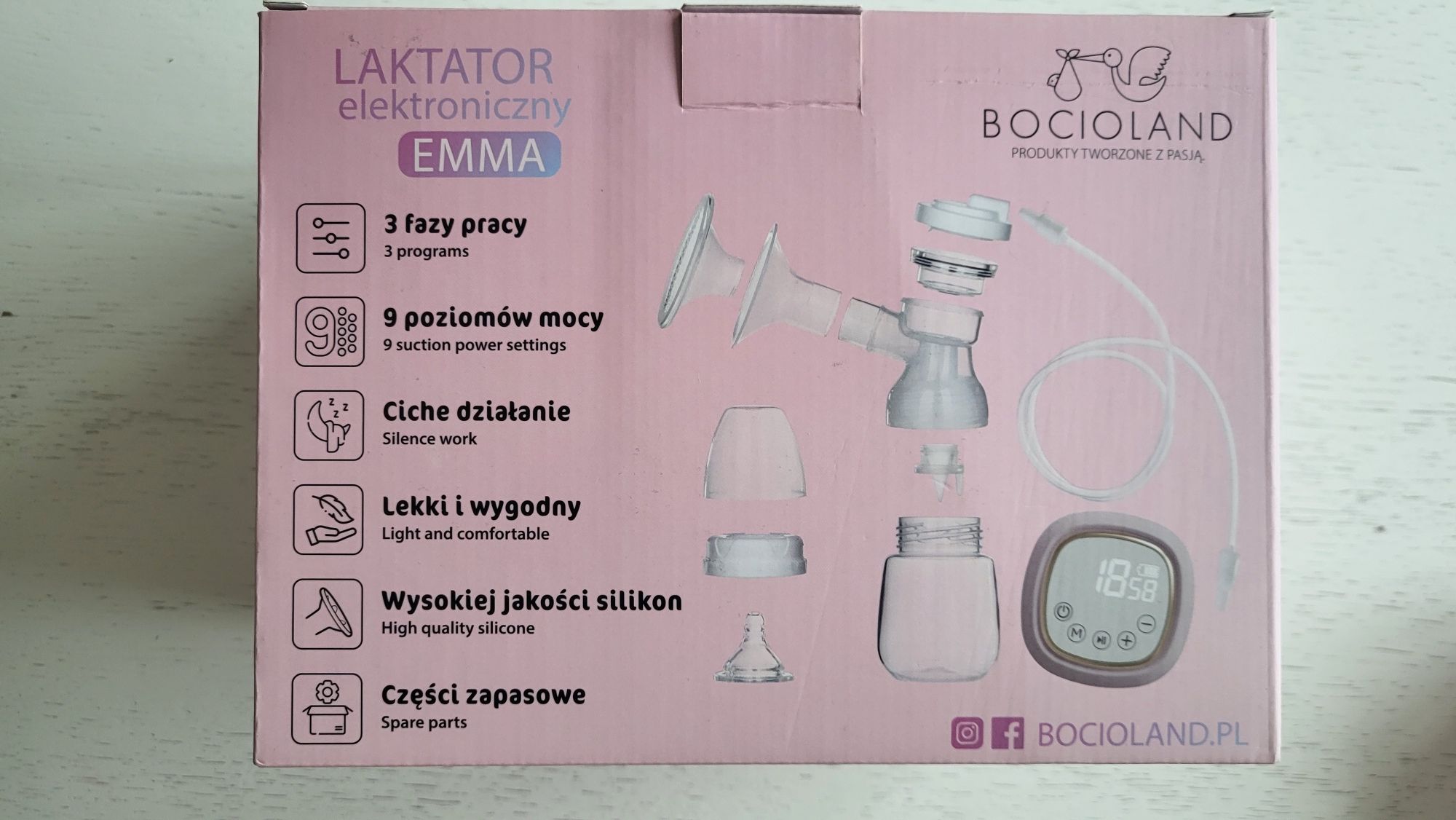 Laktator Elektroniczny Emma Bocioland