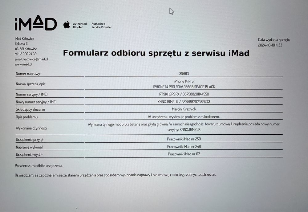 iPhone 14 pro  256GB jak nowy i na gwarancji