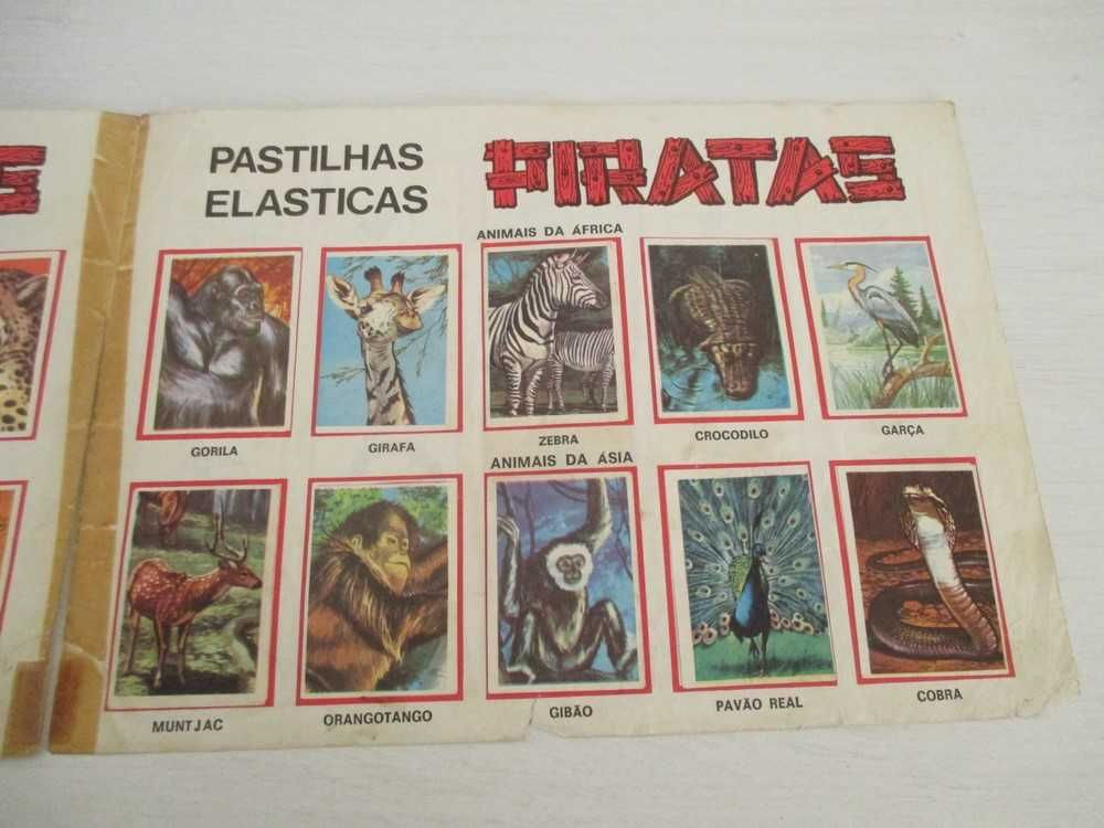Caderneta Pastilhas Pirata Fauna - Anos 70