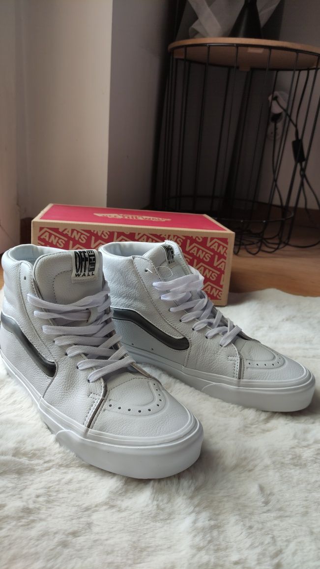 Buty vans białe sk8 -hi xi rozmiar 42, 27 cm