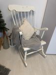Fotel bujany drewniany
