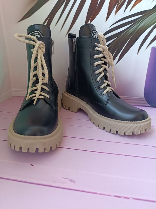 Жіночі шкіряні зимові черевики розміри з 36 по 41