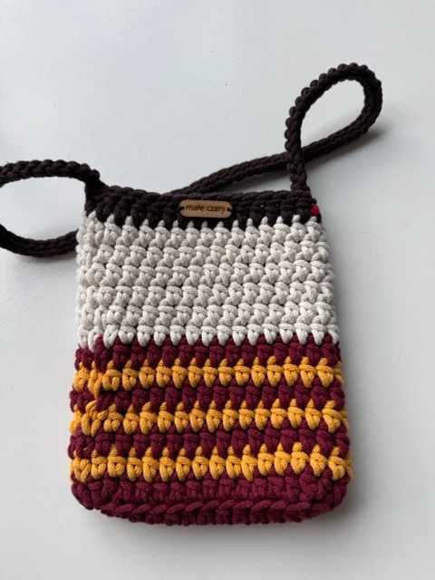 Mała, urocza, szydełkowa torebka hand made - Harry Potter - unikat