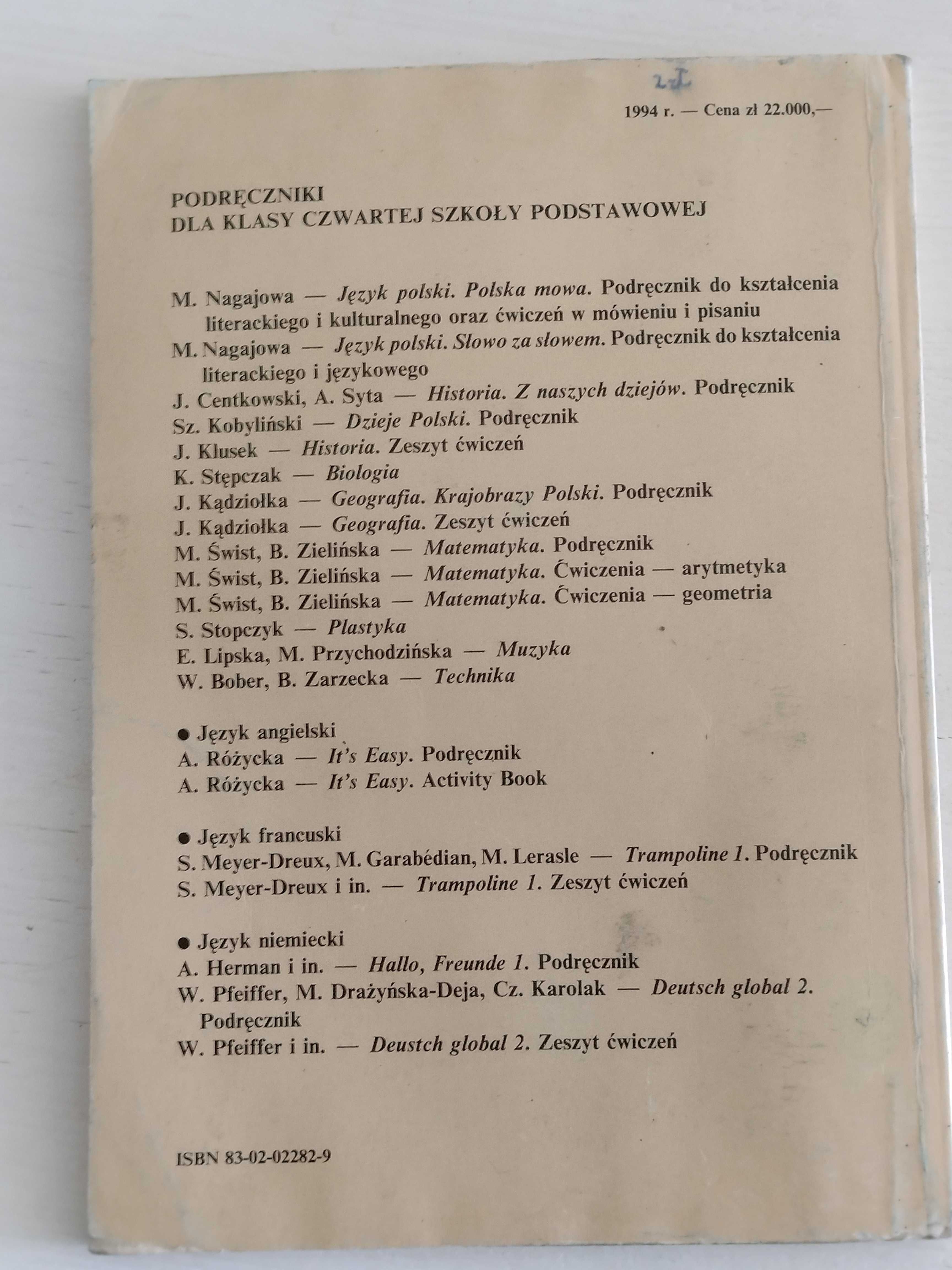 Język plski- Gramatyka i Ortografia kl. 4 - 1994 r