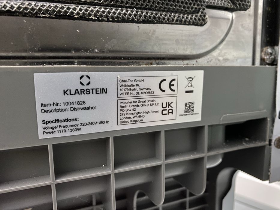 Посудомийна машина з Німеччини KLARSTEIN Havasia UV 6 10041828