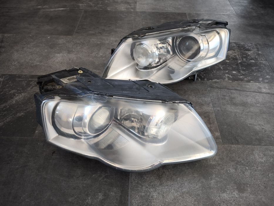 Komplet lampa prawa i lewa  Xenon skrętny do VW passat b6, kompletne