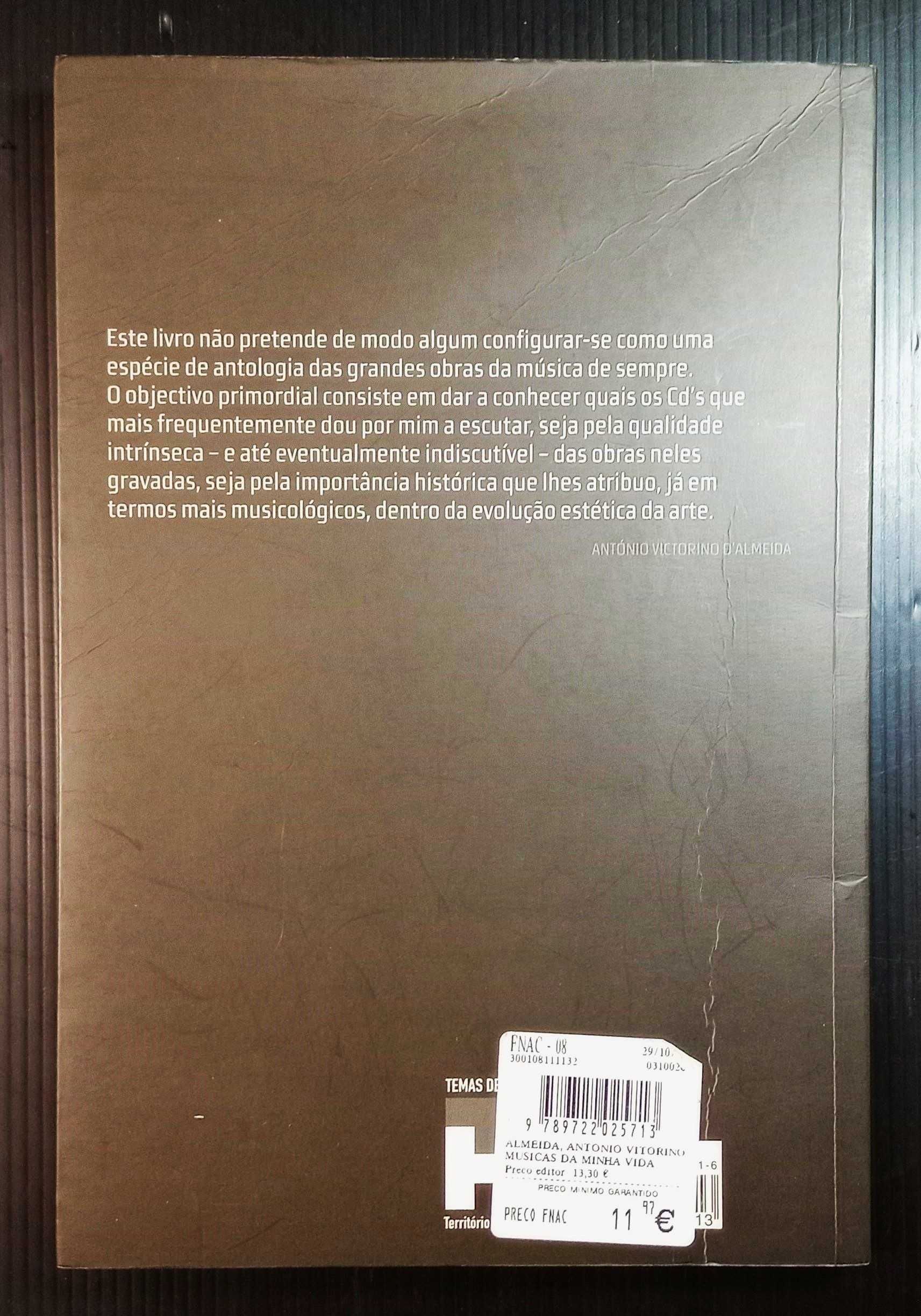 Livro Músicas da minha vida * António Victorino D'Almeida