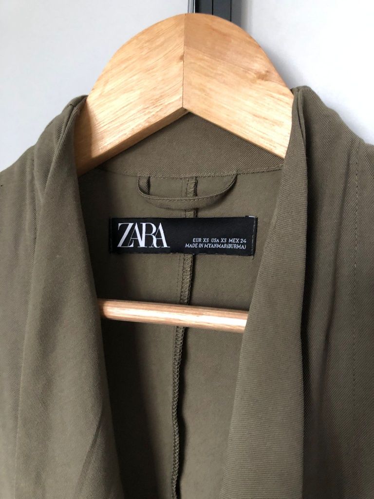 ZARA rozm. XS khaki marynarka narzutka blezer