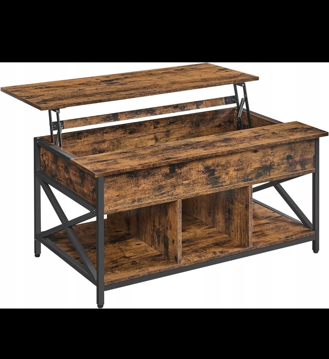 Ława z wysuwanym blatem stół stolik kawowy 60 x 100 x (48-62) cm LOFT