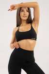 Biustonosz open back Gym Glamour 40 L Czarny