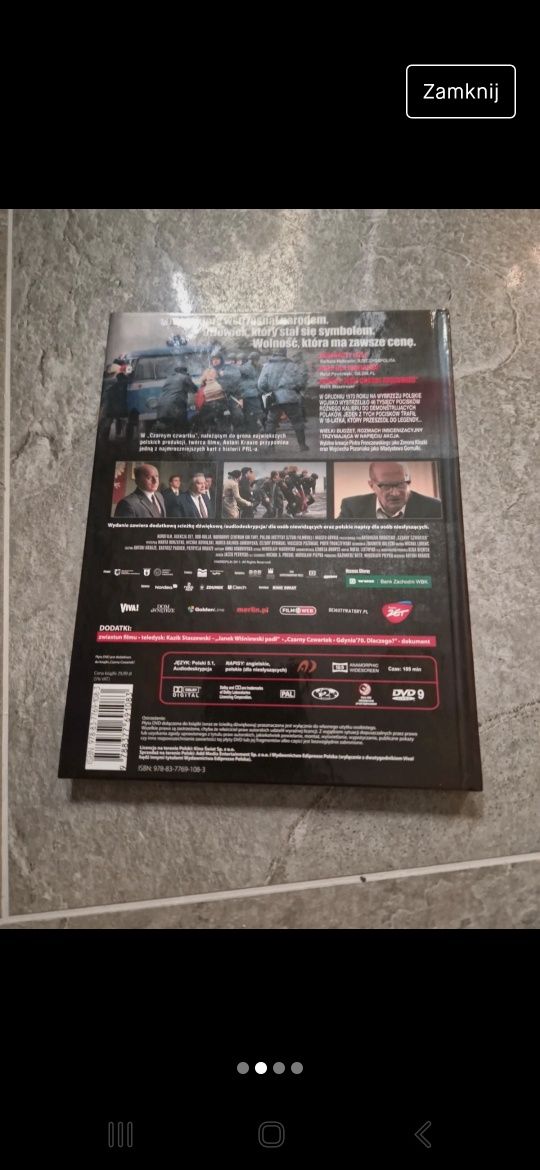 Film DVD Czarny czwartek Janek Wiśniewski padł