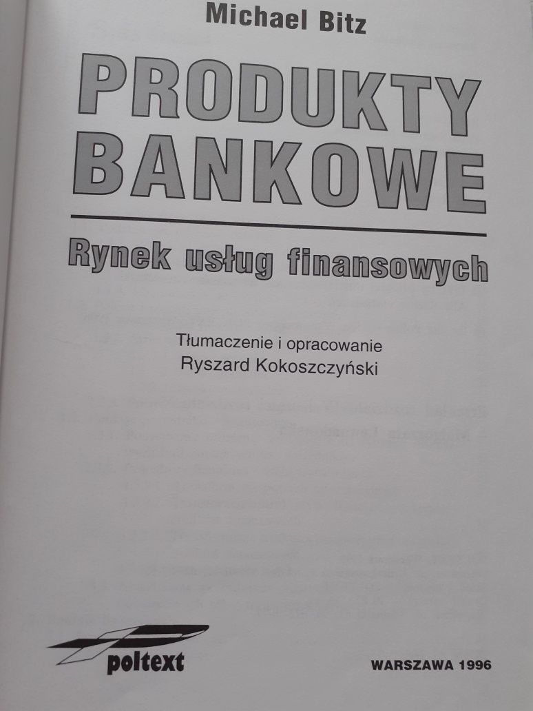 Książka Produkty bankowe.