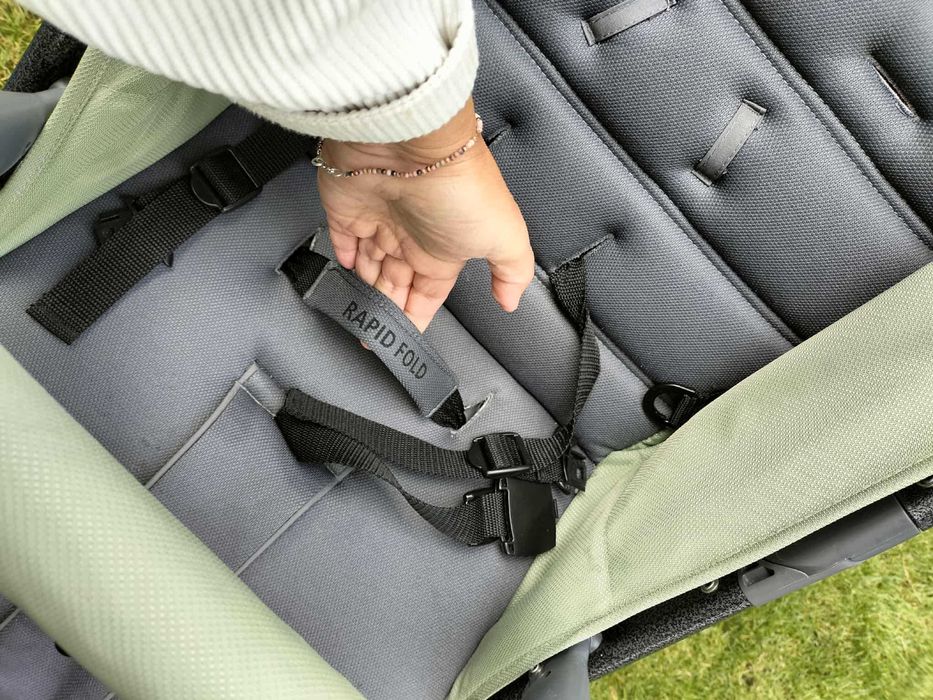 Hauck wózek spacerowy terenowy składany 3kołowy  śpiworek  mufka