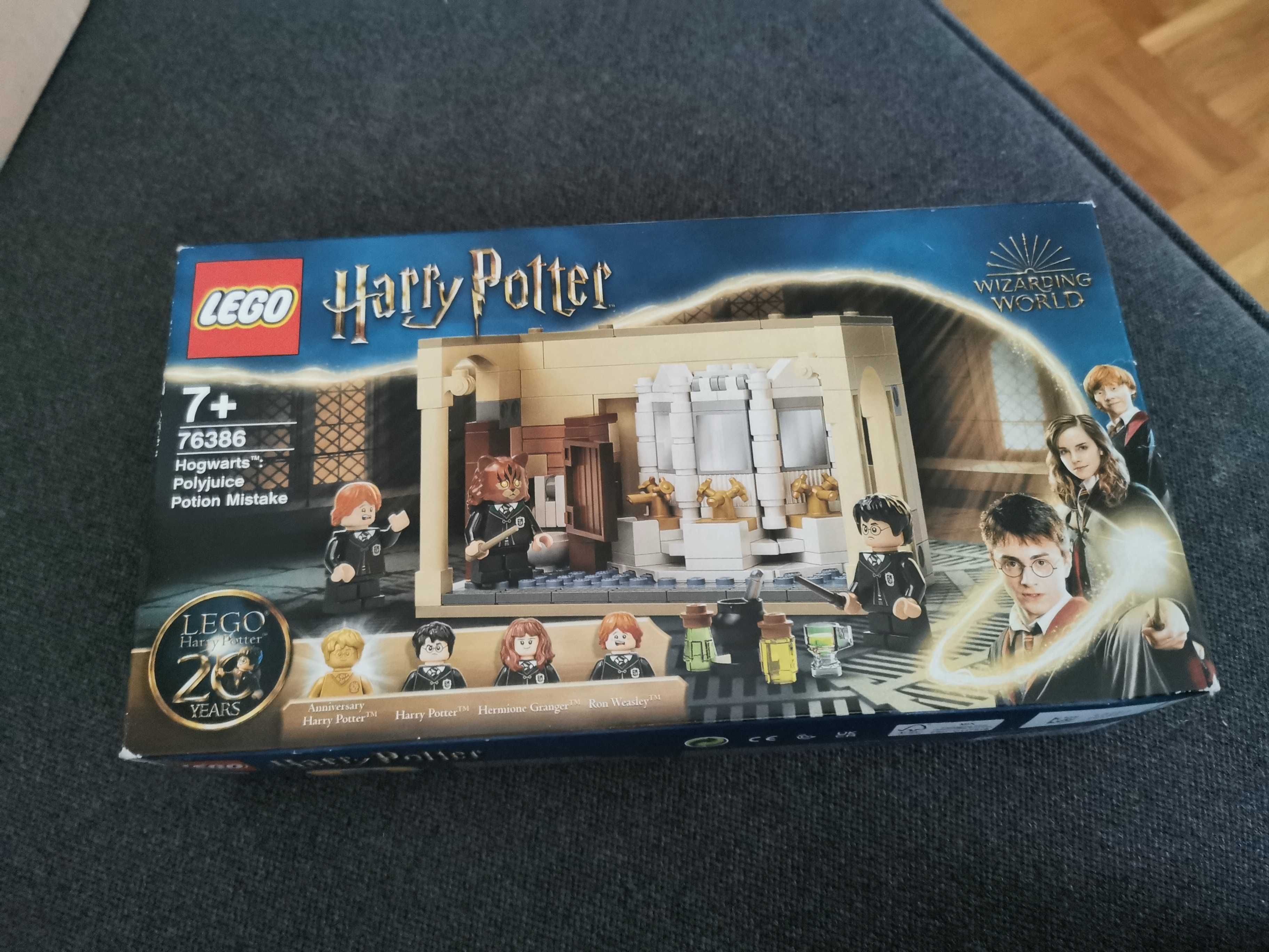 Lego z figurką Harry Potter w kolorze złotym