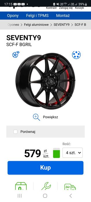 Alufelgi 15 cali 4x100 205/50/15 Jak nowe