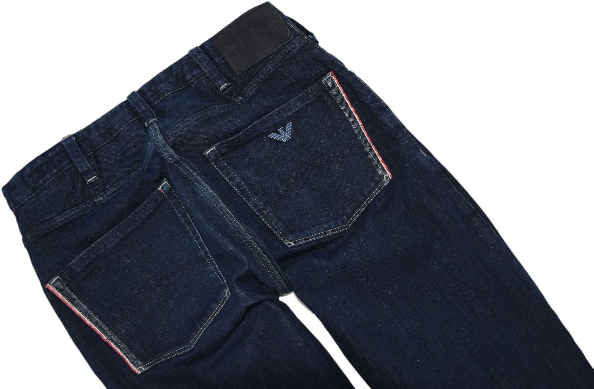 ARMANI JEANS spodnie męskie jeansy proste W29L34