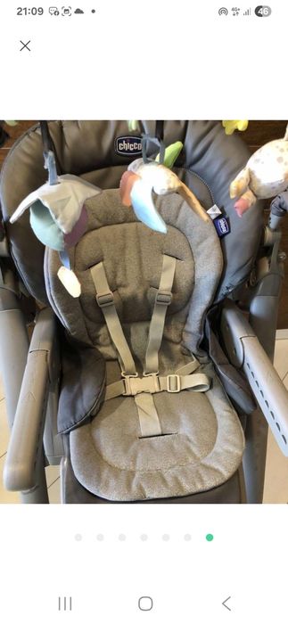 Влкладка, матрасік, вкладиш  чохол в стільчик для годування Chicco pol