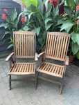 Krzesla drewniane taras balkon teak tik