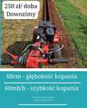 Koparka Łańcuchowa Dowozimy WYNAJEM 24h/7d  Bruzdownica Minikoparka