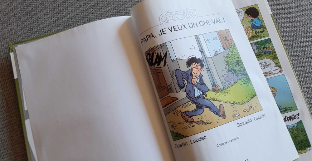 BD em francês Coleção Cédric "Papa, je veux un cheval"