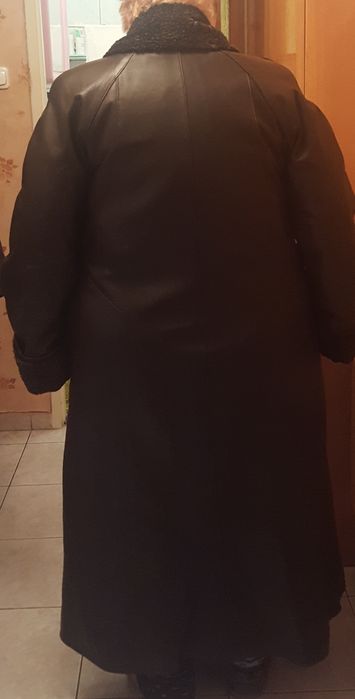Płaszcz skórzany damski duży rozmiar