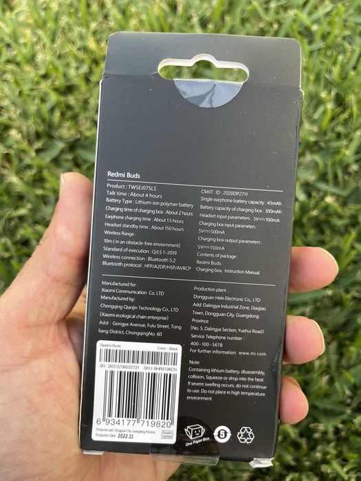 Fones Bluetooth Xiaomi Redmi Buds