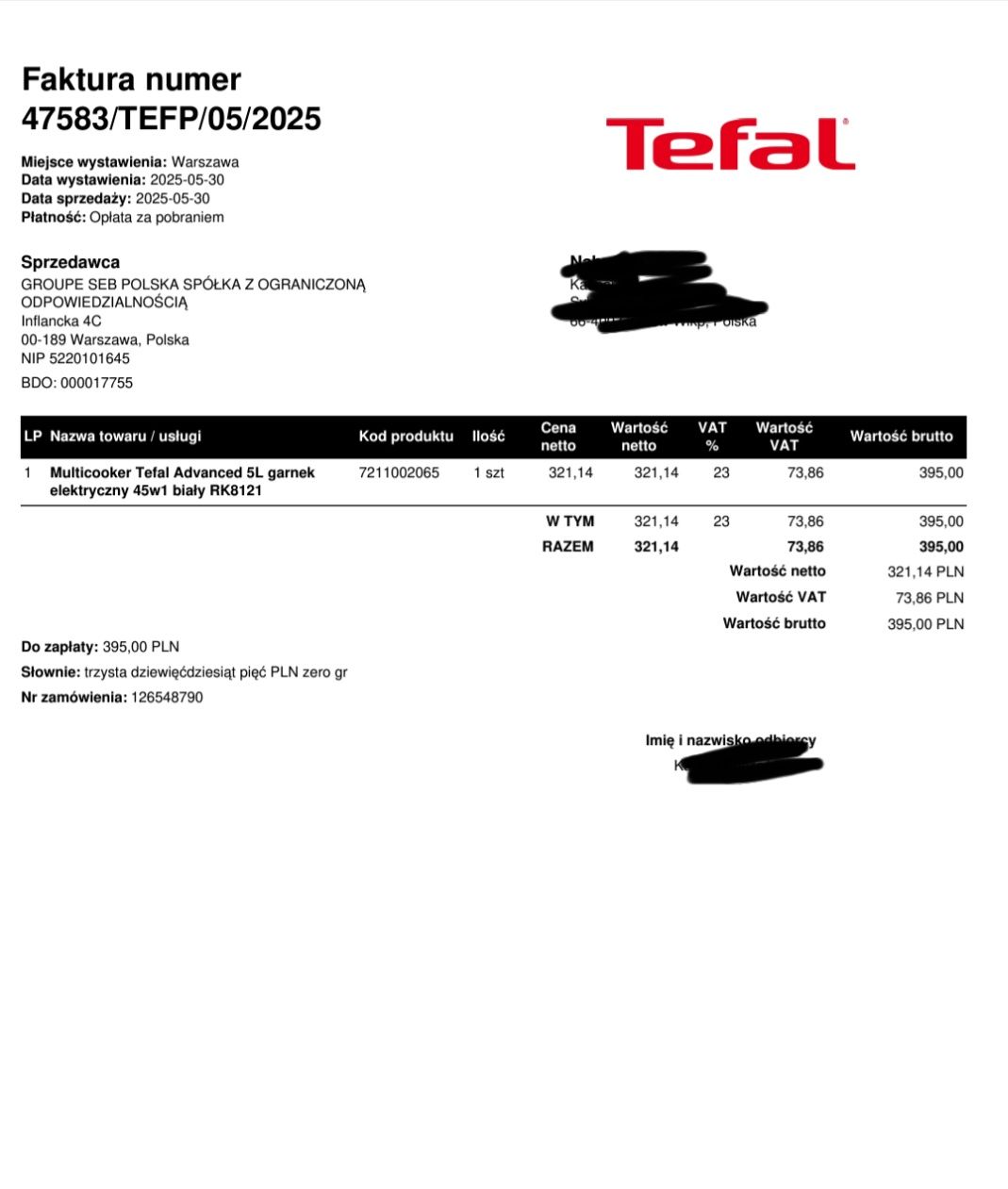 Multicooker Tefal Advanced RK8121 Nowy