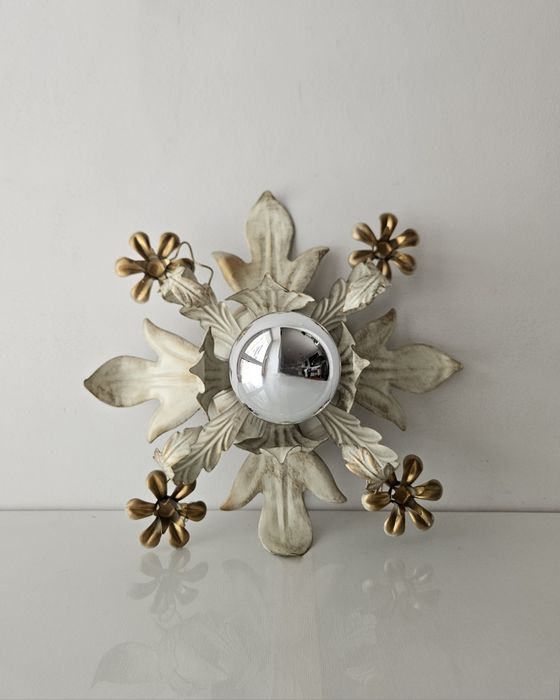 Włoskie kinkiety w stylu hollywood regency mcm vintage glamour