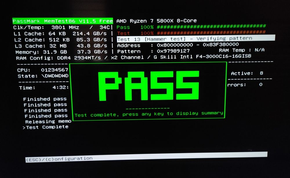 Pamięć RAM DDR4 G.Skill Aegis 32GB (2x16GB) 3000mhz CL16