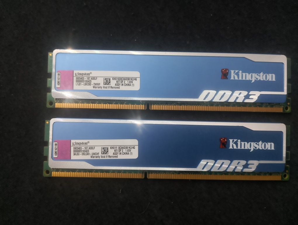 Kingston pamięć RAM DDR3 2x 4GB HYPERX blu.