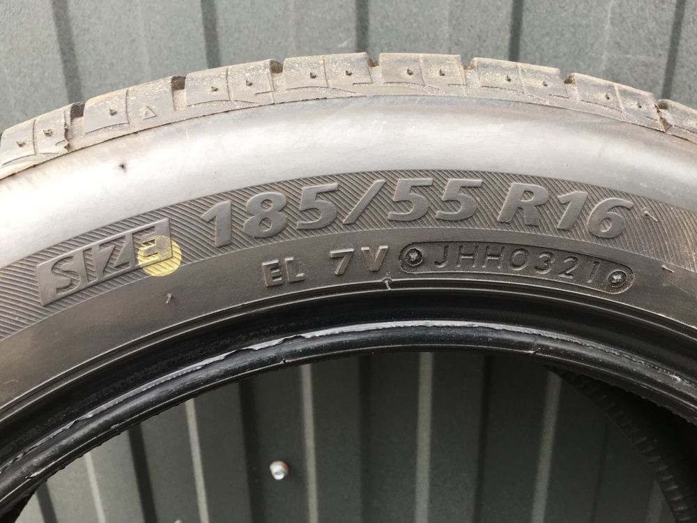 4x Opony letnie Bridgestone 185/55R16 2021